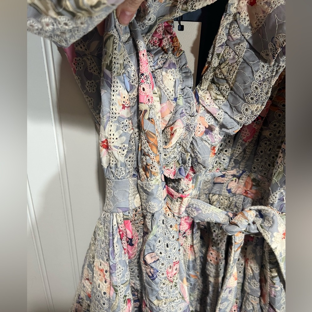 Dance & Marvel Tier Embroidered Spring Mini Dress - Picture 6 of 14